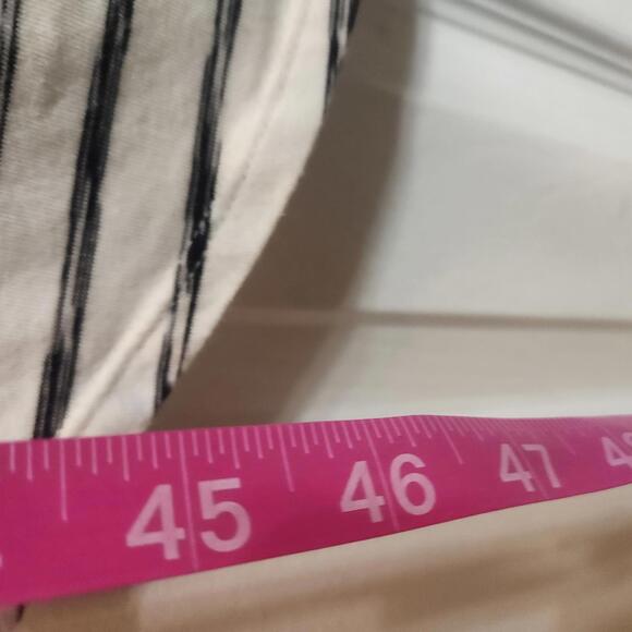 Athleta Comeback Striped Midi Dress Pima Cotton/Modal/Spandex size Large - Picture 7 of 9